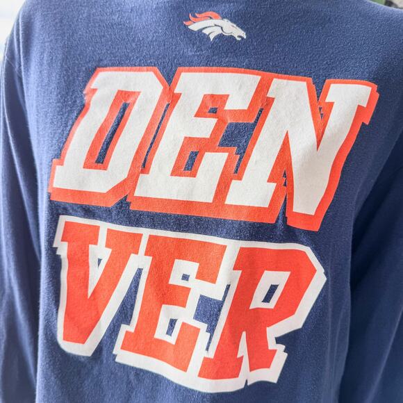 Denver Broncos, NFL Team Apparel, Men's Long Sleeve Tee Size Medium, Football - Picture 3 of 7